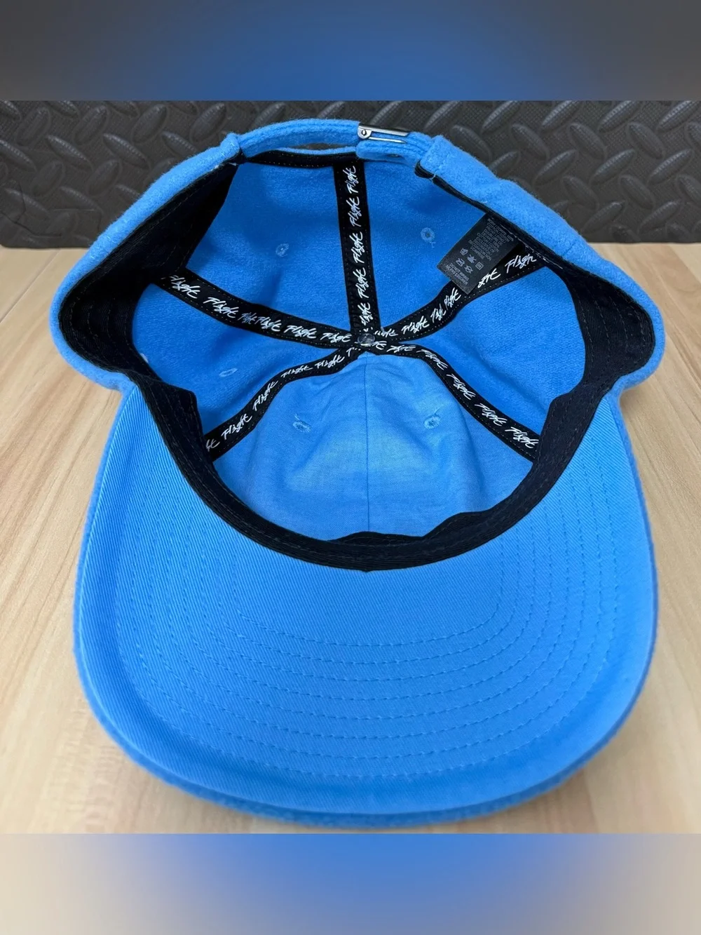 SAMPLE Air Jordan Flight Unstructured Strapback Hat Sky Blue HF6241-469 Sz L-XL